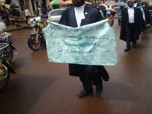 cameroun manifestation contre projet de loi pénal 1