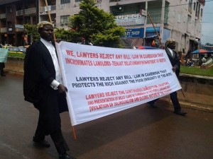 cameroun manifestation contre projet de loi pénal 3